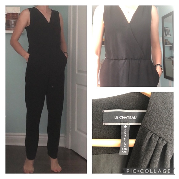 Black le chateau jumpsuit - Picture 2 of 4